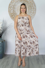 Load image into Gallery viewer, Twiggy Dress Tropical Leaves Print
