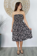 Load image into Gallery viewer, Short Smock Dress Spring Flower Print
