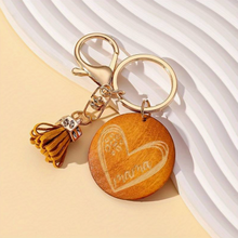 Load image into Gallery viewer, Boho Wooden MaMa Keychain
