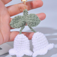 Load image into Gallery viewer, Handmade Crochet Tulip Keychain/Bag Tassel
