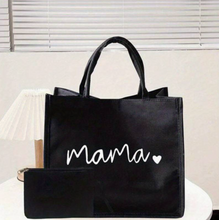 Load image into Gallery viewer, Canvas Tote Bag with Bonus Purse - Mama
