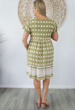 Load image into Gallery viewer, Kiki Baby Doll Dress Scallops Print
