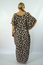 Load image into Gallery viewer, Cold Shoulder Mykonos Dress Savvanah Print
