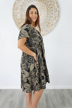 Load image into Gallery viewer, Kiki Baby Doll Dress Betelnut Print
