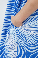 Load image into Gallery viewer, Mid Length Bondi Dress Trippy Print
