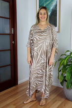 Load image into Gallery viewer, Long Kaftan Dress Vines Print

