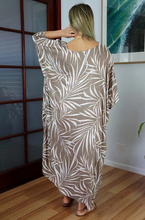 Load image into Gallery viewer, Long Kaftan Dress Vines Print
