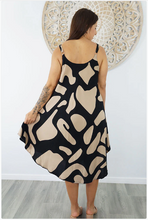 Load image into Gallery viewer, Mid Length Montego Dress Abstract Geo Print
