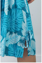 Load image into Gallery viewer, Short Smock Dress Leaves Print
