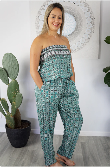 Long Jumpsuit Solo Print