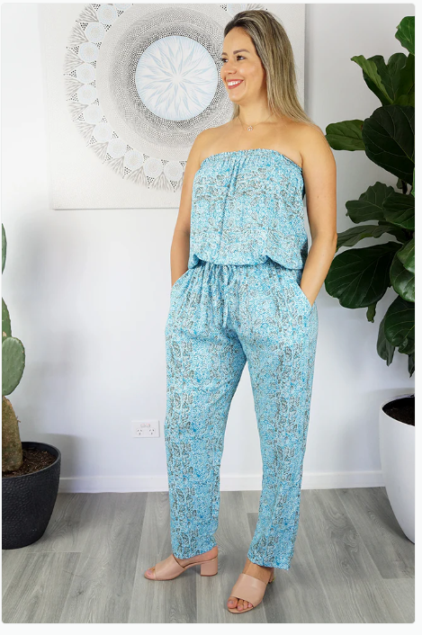 Long Jumpsuit Cobra Print