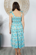 Load image into Gallery viewer, 3/4 Tie Up Smock Dress Jepara Print
