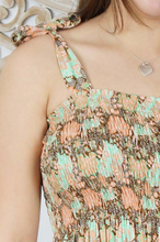 Load image into Gallery viewer, 3/4 Tie Up Smock Dress Jepara Print
