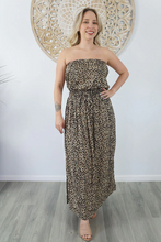 Load image into Gallery viewer, Long Tube Dress Baby Cheetah Print
