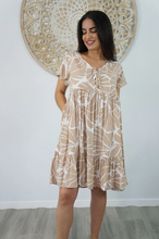 Load image into Gallery viewer, Kiki Baby Doll Dress Shells Print
