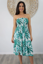 Load image into Gallery viewer, Short Smock Dress Coconut Grove Print
