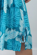 Load image into Gallery viewer, Short Smock Dress Leaves Print

