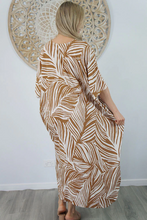 Load image into Gallery viewer, Long Kaftan Dress Honiara Print
