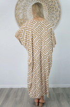 Load image into Gallery viewer, Long Kaftan Dress Highlander Print
