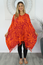 Load image into Gallery viewer, Short Cover Up Rarotonga Print
