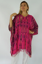 Load image into Gallery viewer, Short Cover Up Crackle Tie Dye Print
