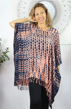 Load image into Gallery viewer, Short Cover Up Crackle Tie Dye Print
