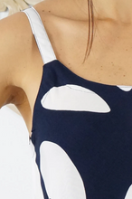 Load image into Gallery viewer, Mid Length Montego Dress Abstract Geo Print
