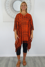 Load image into Gallery viewer, Short Cover Up Crackle Tie Dye Print
