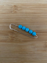 Load image into Gallery viewer, Semi Precious Stone Safety Pins Set Sweater Shawl Clip
