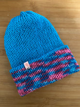 Load image into Gallery viewer, Handmade Reversible Knit Beanie
