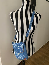 Load image into Gallery viewer, Hand Made Recycled Denim Crossbody Bag
