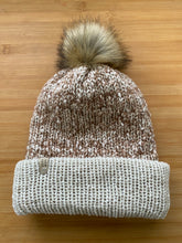 Load image into Gallery viewer, Handmade Lace Knit Beanie with Removable Pom
