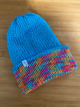 Load image into Gallery viewer, Handmade Reversible Knit Beanie
