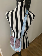 Load image into Gallery viewer, Hand Made Recycled Denim Crossbody Bag
