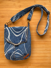 Load image into Gallery viewer, Hand Made Recycled Denim Crossbody Bag
