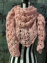 Load image into Gallery viewer, Hand Crochet Cape / Wrap Scarf - Sparkle
