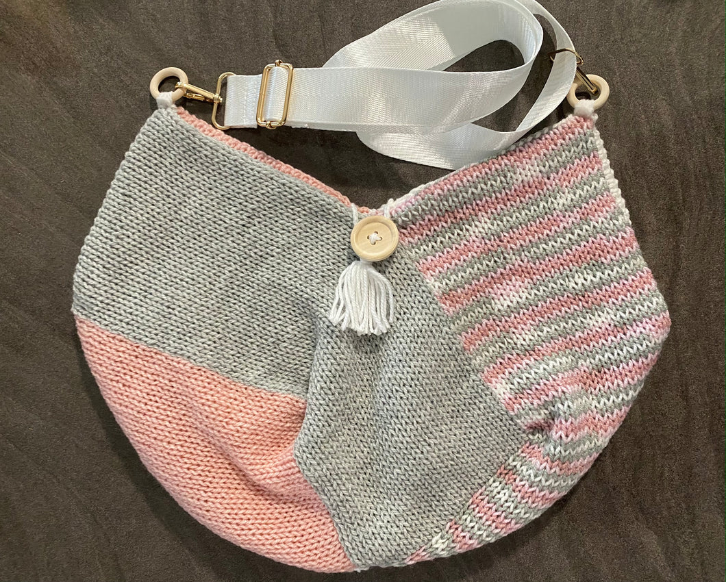 Hand Knitted Boho Crossbody Bag