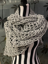 Load image into Gallery viewer, Hand Crochet Cape / Wrap Scarf - Sparkle
