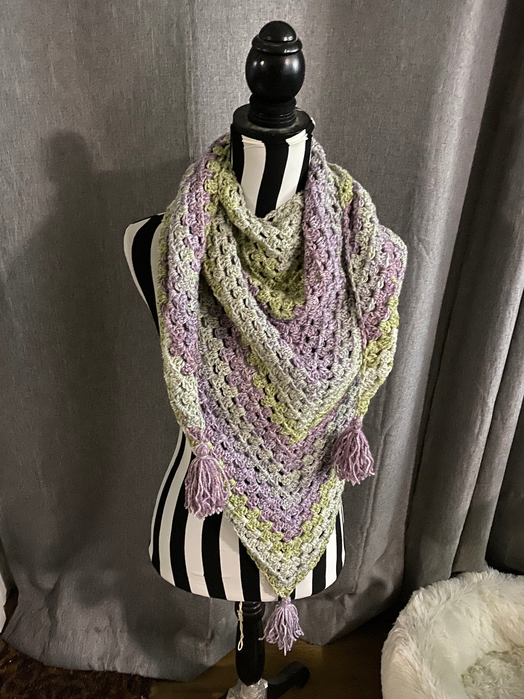 Hand Crochet Cape / Wrap Scarf