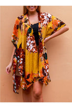 Load image into Gallery viewer, Autumn Weight Kimono Jacket Floral Print
