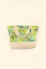 Load image into Gallery viewer, Extra Large Canvas Tote Bag - Palm Leaves
