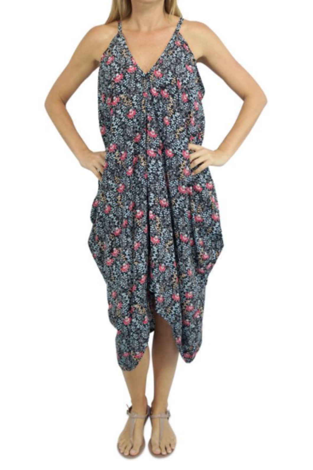 Festival Dress Cascade Print