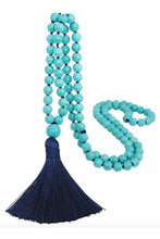 Load image into Gallery viewer, Hand Knotted Semi-Precious Stone Bead Long Necklace
