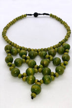 Load image into Gallery viewer, Handcrafted Wooden Bead Statement Necklace
