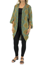 Load image into Gallery viewer, Kimono Jacket Mosaic Print
