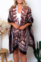 Load image into Gallery viewer, Kimono Jacket Paisley Print
