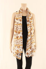 Load image into Gallery viewer, Large Cotton Feel Scarf Chain Print
