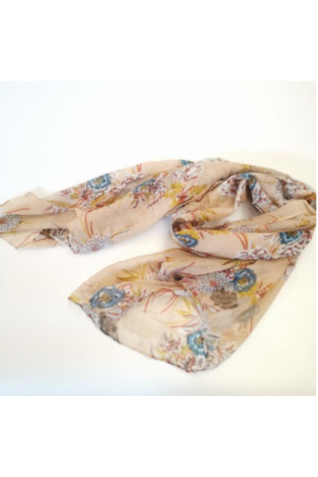 Large Cotton Feel Scarf Floral Print