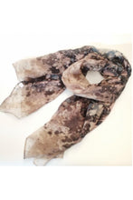 Load image into Gallery viewer, Large Cotton Feel Scarf Paint Print
