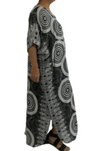 Load image into Gallery viewer, Long Kaftan Dress Mantra Print
